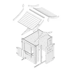 Holzhaus für Kinder M550 – Bild 7