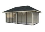 Gartenhaus Bianca 16,6 m2 mit Schiebetüren – Bild 3