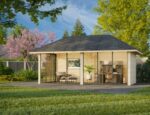 Gartenhaus Bianca 16,6 m2 mit Schiebetüren – Bild 8