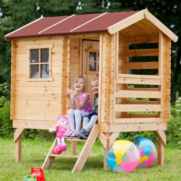 Kinderholzhaus M501B 175x130x205cm