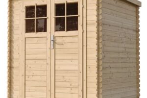 EKO-LINE Werkzeughaus H309 F mit Kassettentür 180x130 cm Stärke 19 mm