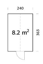 2 m2 240x363 cm