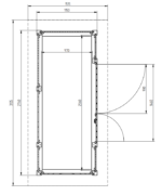 4 m2 274x112 cm Dicke 19 mm