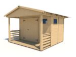 Gartenhaus HEROLD A3322 Plus mit Terrasse (6
