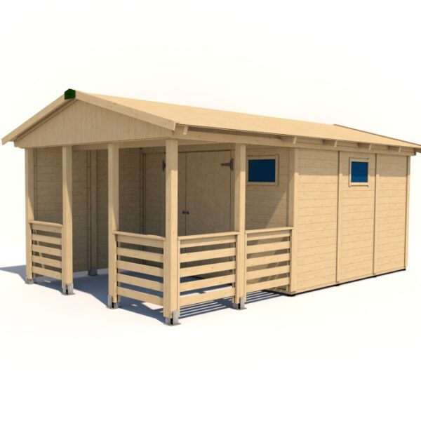 Gartenpavillon Herold A3355 C X Plus mit Seitenwand (9