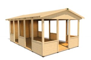 Gartenpavillon HEROLD A3355 A mit Boden 16
