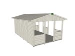 Gartenpavillon HEROLD A3355 A Plus mit Seitenwand und Boden 16,6 m2 (volle Seitenwand) – Bild 8