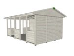 Gartenpavillon HEROLD A3355 A Plus mit Seitenwand und Boden 16,6 m2 (volle Seitenwand) – Bild 10