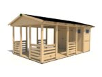 Gartenpavillon HEROLD A3355 AA mit Terrassenboden (3