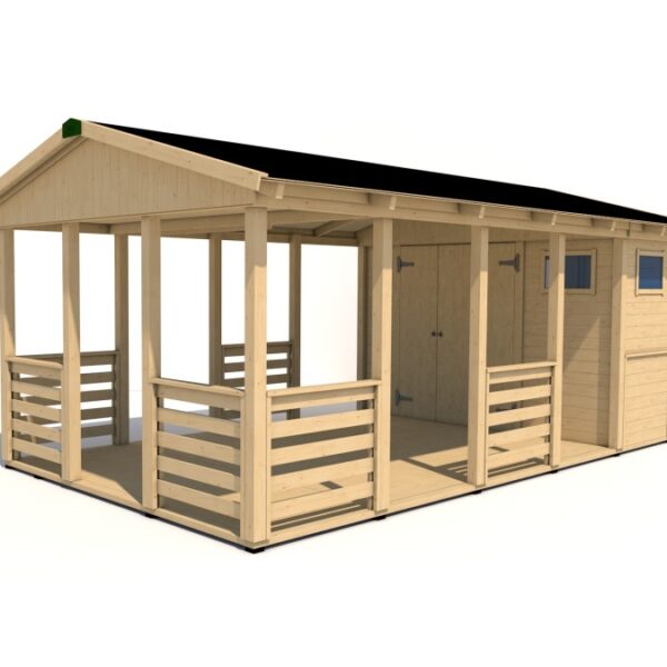 Gartenpavillon HEROLD A3355 AA mit Terrassenboden (3