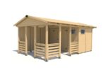 Gartenpavillon Herold A3355 BX Plus mit Seitenwand (6