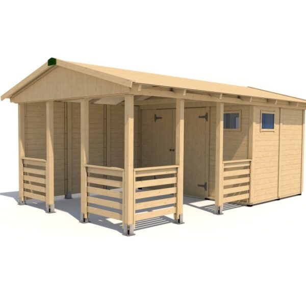 Gartenpavillon Herold A3355 BX Plus mit Seitenwand (6