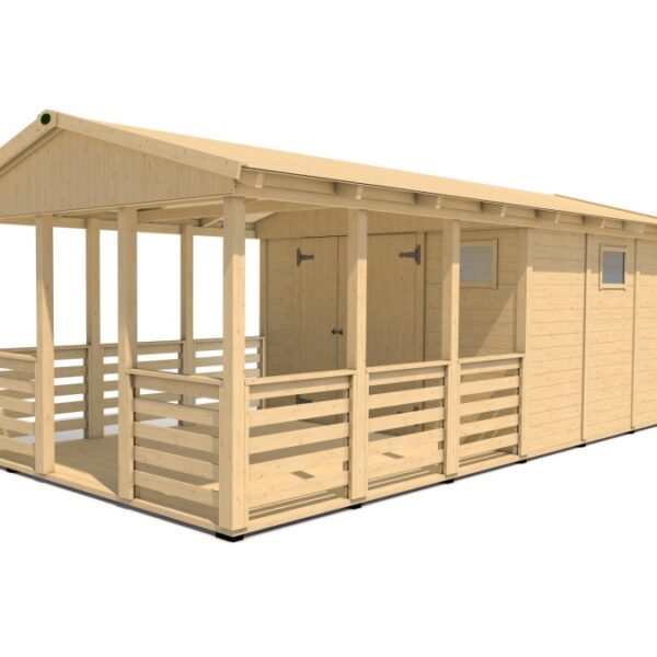 Gartenpavillon Herold A3366 C mit Terrassenboden (9