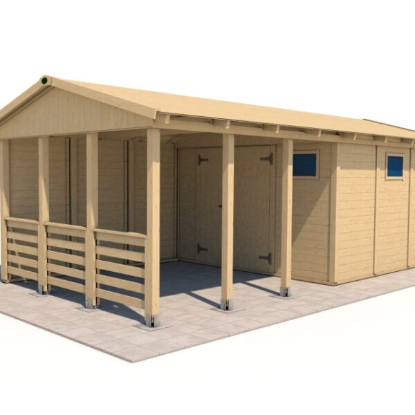 Gartenpavillon Herold A3366 CX Plus mit Seitenwand (9