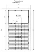 3 m2) 327x645 cm Dicke 19 mm