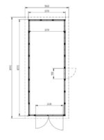 9 m2 327x857 cm dick 19 mm