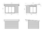 Gartenhaus Andrea 11,2 m2 mit Schiebetüren – Bild 4