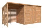 Gartenhaus mit einem Blockhaus Leif 4,5 + 2,9 m2 – Bild 7