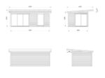 Gartenhaus Andrea 17,1 m2 mit Schiebetüren mit Doppelglas – Bild 4