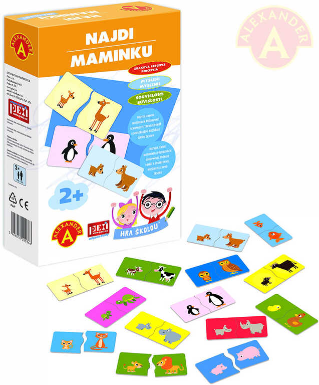 alexander-hra-skolou-najdi-maminku-zviratka-naucna-hra-v-krabici ALEXANDER Schulspiel Find Mommy Animals Lernspiel in einer Box ALEXANDER Schulspiel Find Mommy Animals Lernspiel in einer Box