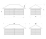 Gazebo Bianca 16,6 m2 mit voller Wand – Bild 5
