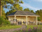 Gazebo Bianca 16,6 m2 mit voller Wand – Bild 6