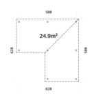9 m2 Gartenlaube Lena 24