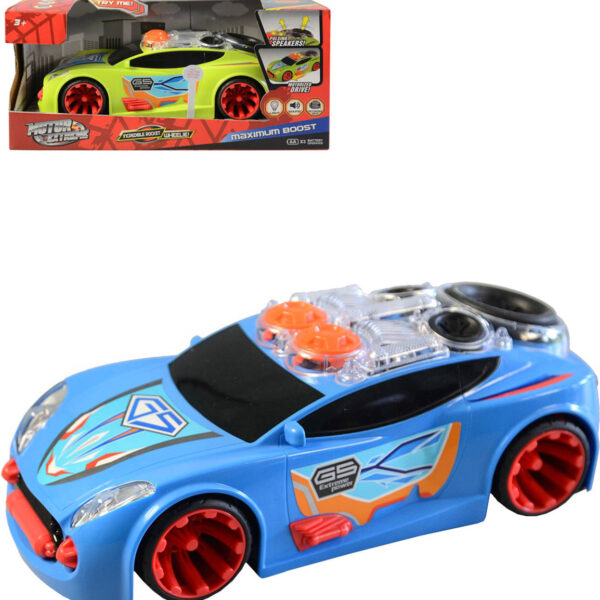 Batteriebetriebenes Rennauto 23cm Vibrationslautsprecher 2 Farben Licht Sound Batteriebetriebenes Rennauto 23cm Vibrationslautsprecher 2 Farben Licht Sound