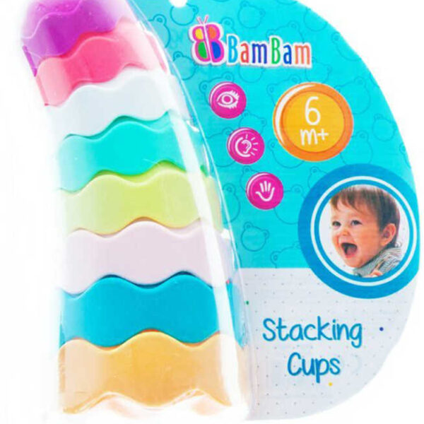 BAM BAM Babybecher buntes Stapelset 8tlg. für Baby BAM BAM Babybecher buntes Stapelset 8tlg. für Baby