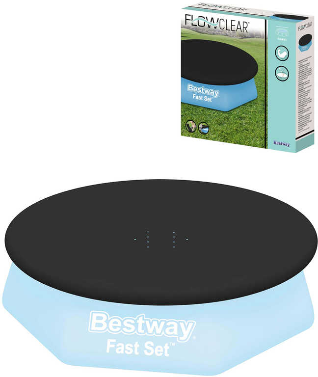 bestway-kryci-kruhova-plachta-2-4m-kryt-na-bazen-2-44m-244cm-58032 BESTWAY Überdachte Rundsegel 2
