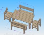 Holztisch Zuzana 160 x 79, 5x 79 cm - ohne Imprägnierung – Bild 3