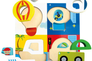 BINO TREE Puzzle steckbarer Transport 13 Teile 3D BINO TREE Puzzle steckbarer Transport 13 Teile 3D
