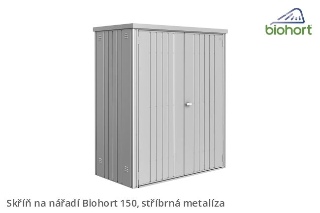 biohort-skrin-na-naradi-150-stribrna-metaliza-p53911 Biohort Werkzeugschrank 150