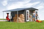 Biohort Gartenhaus EUROPA 7, dunkelgrün – Bild 3