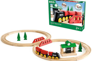 BRIO WOOD Baby-Eisenbahnstrecke Figur Acht Klassisches Set mit Zubehör 22tlg. BRIO WOOD Baby-Eisenbahnstrecke Figur Acht Klassisches Set mit Zubehör 22tlg.