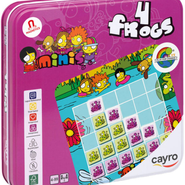 CAYRO Spiel 4 Frösche magnetische Reise CAYRO Spiel 4 Frösche magnetische Reise