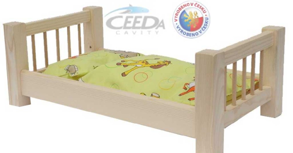ceeda-drevo-postylka-velka-pro-panenku CEEDA WOOD Großes Puppenbett CEEDA WOOD Großes Puppenbett