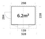 Demontierbarer Verkaufsstand Marian 6,2 m2 – Bild 5