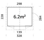 Demontierbarer Verkaufsstand Marian 6,2 m2 – Bild 6