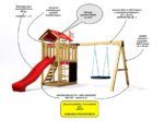 Spielplatz Monkey's Home Kleiner Pirat DOOK mit roter Rutsche – Bild 10