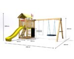 Spielplatz Monkey's Home Kleiner Pirat HOOK mit roter Rutsche – Bild 4