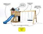 Spielplatz Monkey's Home Kleiner Pirat HOOK mit gelber Rutsche – Bild 5