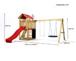 Spielplatz Monkey's Home Kleiner Pirat HOOK mit gelber Rutsche – Bild 6