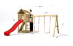 Spielplatz Monkey's Home Kleiner Pirat RED mit roter Rutsche – Bild 6