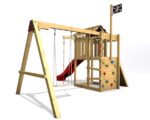 Spielplatz Monkey's Home Kleiner Pirat SAM mit roter Rutsche – Bild 3