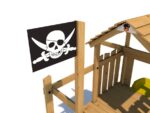 Spielplatz Monkey's Home Kleiner Pirat ZET mit grüner Rutsche – Bild 4