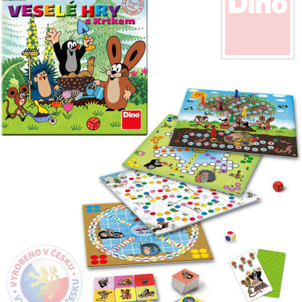 DINO Game Fröhliche Spiele mit Maulwurf (Mole) Satz von 5 Spielen 5v1 DINO Game Fröhliche Spiele mit Maulwurf (Mole) Satz von 5 Spielen 5v1