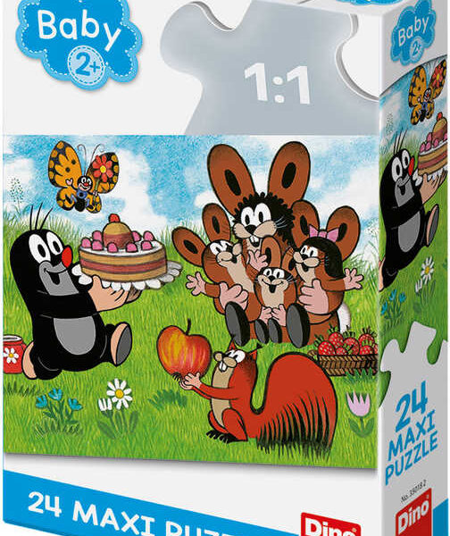 DINO Puzzle Baby Mole (Maulwurf) Geburtstag 24 Teile 66x47cm Puzzle DINO Puzzle Baby Mole (Maulwurf) Geburtstag 24 Teile 66x47cm Puzzle