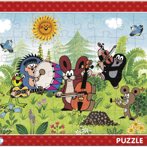 DINO Puzzle Brett 40 Teile Maulwurf und die Band (Mole) 32x24cm Puzzle DINO Puzzle Brett 40 Teile Maulwurf und die Band (Mole) 32x24cm Puzzle