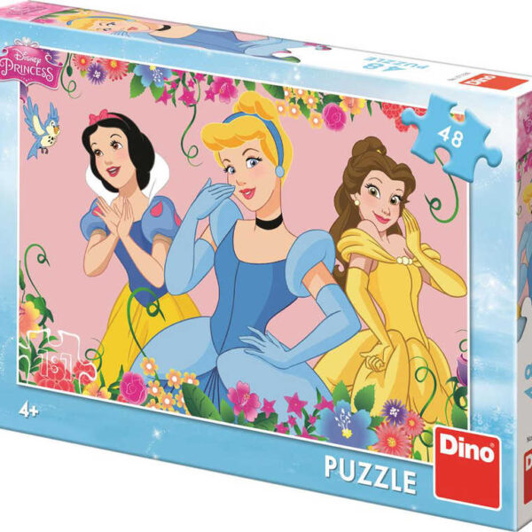 DINO Puzzle Disney Blossoming Princesses 48 Teile 26x18cm Puzzle in einer Box DINO Puzzle Disney Blossoming Princesses 48 Teile 26x18cm Puzzle in einer Box